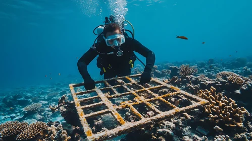 Underwater Coral Reef Research