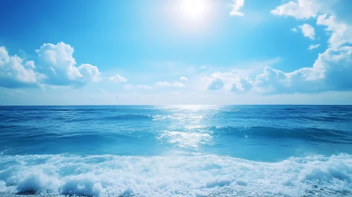 Peaceful Sea and Sky Landscape