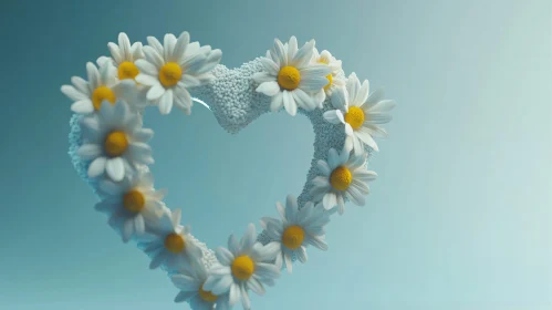 Daisy Heart Floral Arrangement