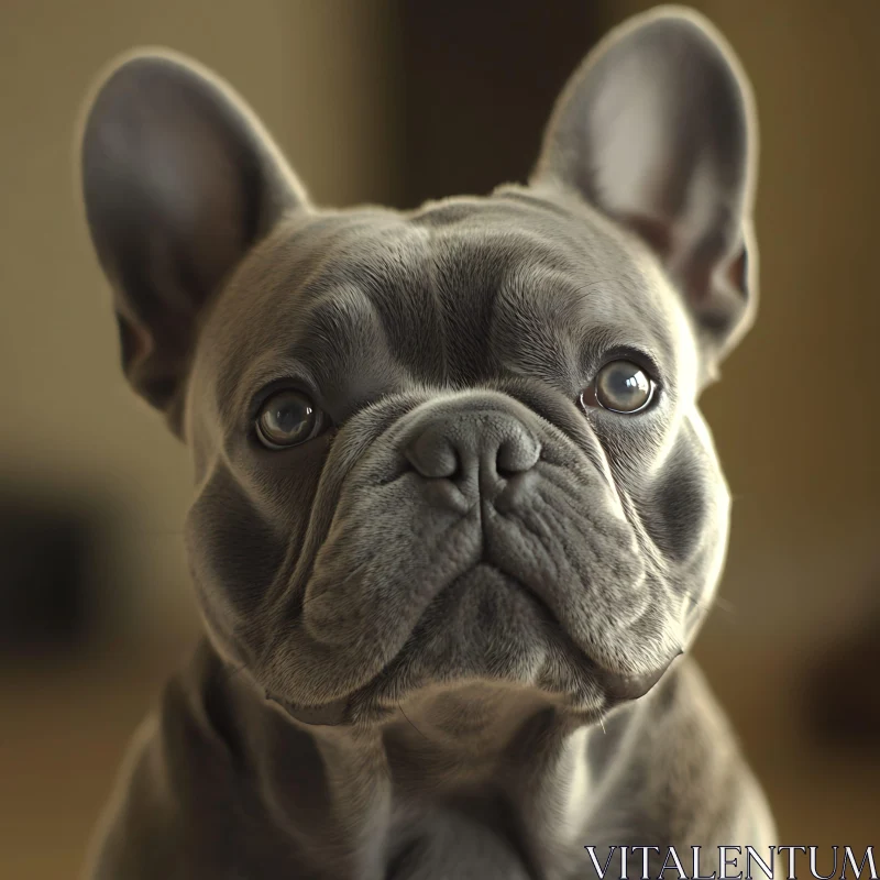 French Bulldog Close-Up AI Image