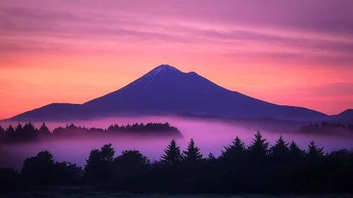 Mountain Peak at Dawn