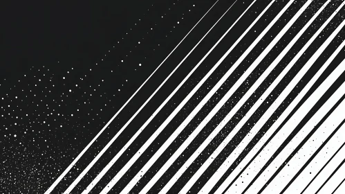 Striking Black and White Lines Pattern