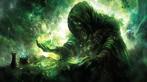Mystical Wizardry: A Potion's Glow