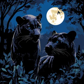 Panthers in the Moonlight