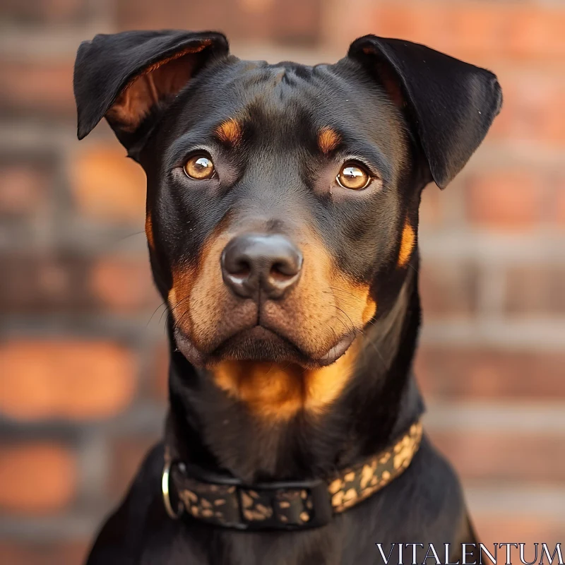 Expressive Dog Staring at the Camera AI Image