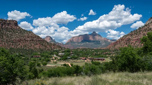 Scenic Mountain Valley Landscape