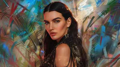 Kendall Jenner Fashion Portrait Art