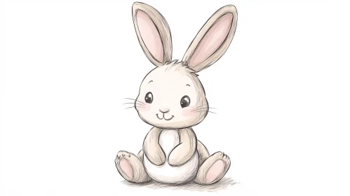 Charming Bunny Artwork: Gentle and Sweet