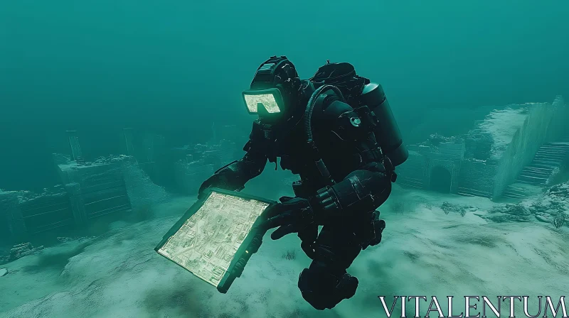 AI ART Submerged City Technological Expedition