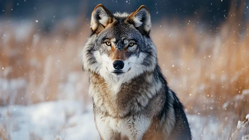 Winter Wolf Stare