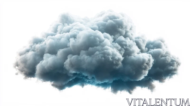 AI ART Voluminous Cloudscape Isolated