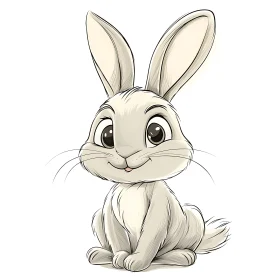 Cute Bunny Cartoon Image