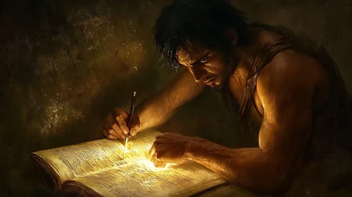 Focused Scribe at Work