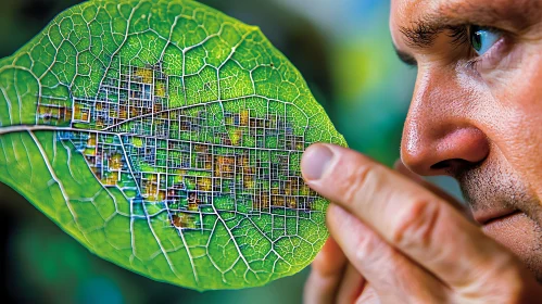 Green Leaf Circuit Board