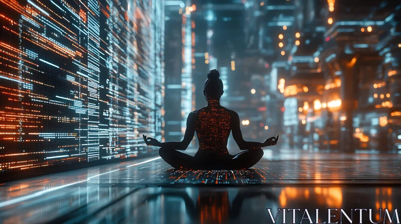 AI ART Future Zen: Digital Meditation