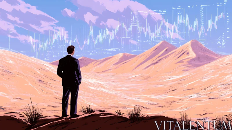 Desert Finance: A Vision of Economic Future AI Image