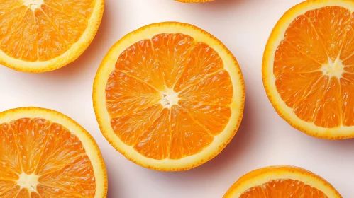 Vibrant Orange Fruit Slices Still Life