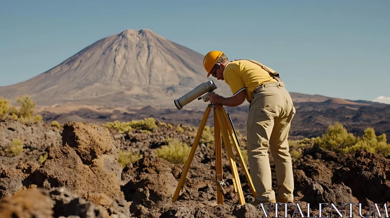 AI ART Mountain Surveyor at Work