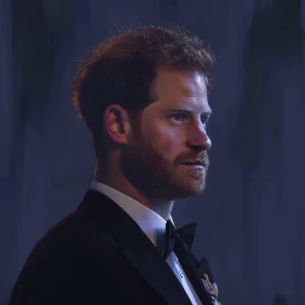 Prince Harry Distinguished Portrait