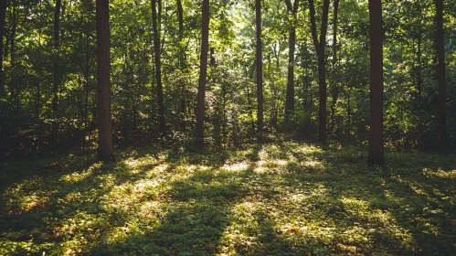 Sunlit Forest Canopy