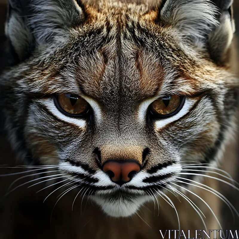 Close-Up of a Wildcat AI Image