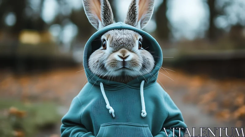 AI ART Hooded Hare: An Animal Portrait