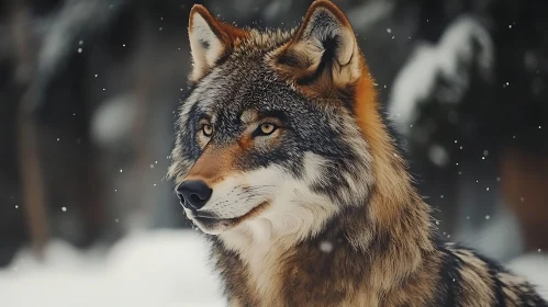 Wolf in Winter Wonderland