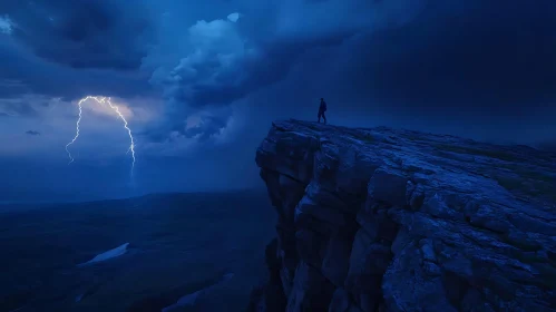 Night Watch on Mountain Peak