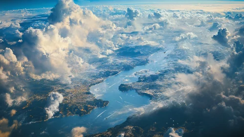 Cloudscape over the River