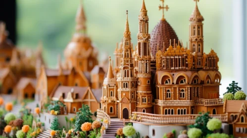 Gingerbread Model: Majestic Architecture in French Countryside