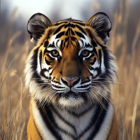 Tiger Face Close-Up