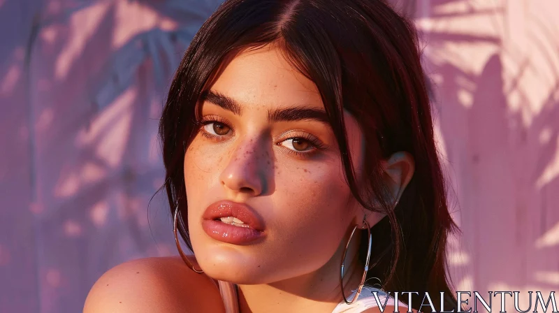 Elegant Kylie Jenner Portrait with Soft Lighting AI Image