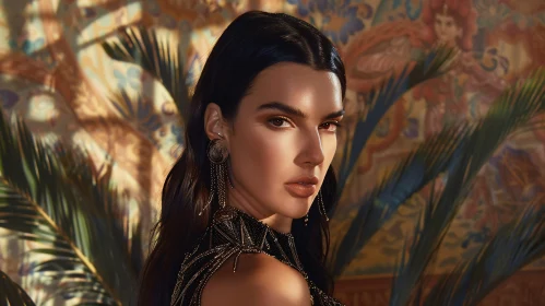 Kendall Jenner Glamorous Fashion Portrait