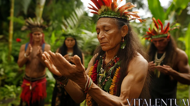 AI ART Amazonian Tribe Ceremony