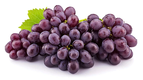 Cluster of Ripe Purple Grapes
