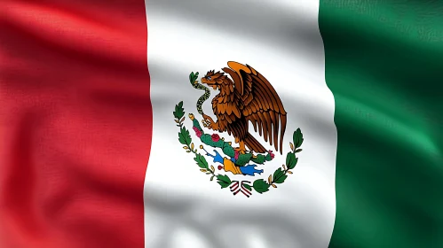 Symbol of Mexico: A Waving Flag