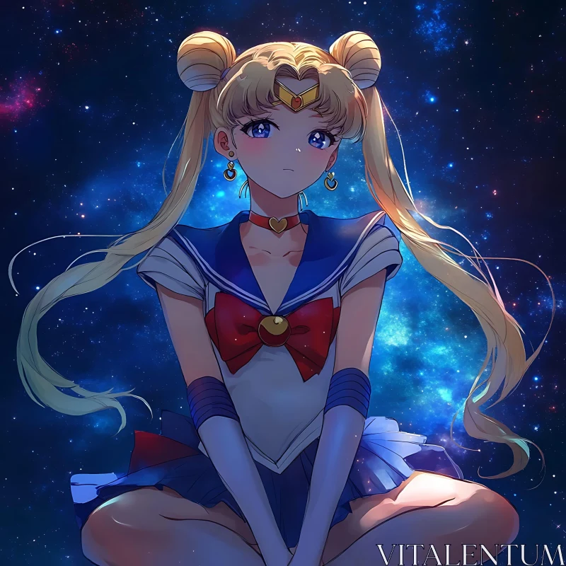 AI ART Cosmic Anime Character