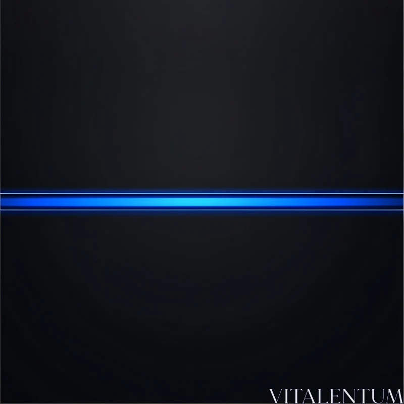 AI ART Minimalist Blue Line Art