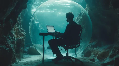 Submerged Office: A Tranquil Isolation