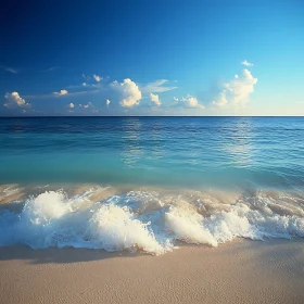 Peaceful Seascape with Azure Sky