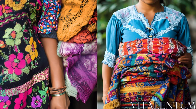 AI ART Vibrant Patterns in Ethnic Fashion