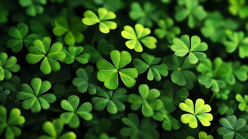 Serene Clover Abundance in Soft Light