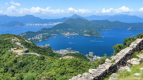 Ocean View from Mountain Top