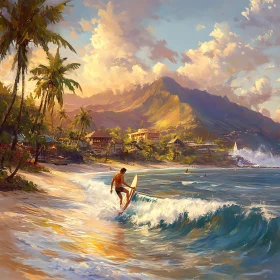 Ocean Surfing Adventure