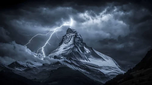 Mountain Lightning Storm