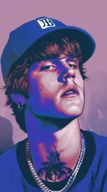 Justin Bieber in Artistic Portrait