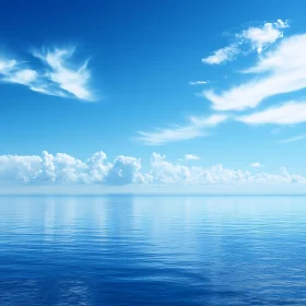 Calm Sea and Sky Landscape