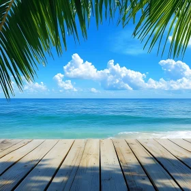 Tropical Beach with Azure Sea