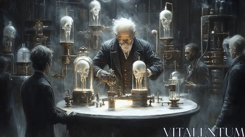 The Skull Experiment AI Image