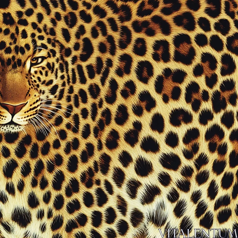 AI ART Leopard Portrait